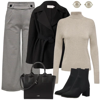 Kombinacije za zimu bez ramienok sa Crna/Bež/Smeđa/Crvena/Bijela Torba Za Preko Ramena/Ured Za Torbu/Poslovna Torba/Torbica/Torba za nošenje L.CREDI "Zimski look"