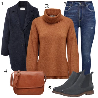 Denim outfits mit Temno modra/Modra Kavbojke z Razporkom/Usnjena Jakna/Usnjene Čevlje/Zimska jakna/Kavbojke na Poteg/Push up Kavbojke/Kavbojke Visokega Pasu/Kavbojke z Luknjo/Usnjene jakne/Ženske 7/8 Kavbojke/Gležnarji Only "Zimski outfit"