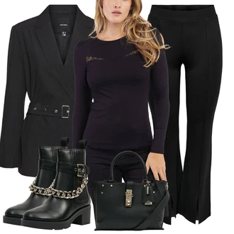 Outfity na zimu Dlouhé s Černá/Modrá/Béžová Taška Přes Rameno/Brašna/Taška/Obchodní Taška/Kancelářská Taška/Shopper taška Guess "Perfektní na zimu"