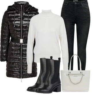 Outfit s Šedá michael kors "Perfektní na zimu"