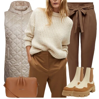 Outfity na zimu s Bílá/Béžová/Krémová/Khaki orsay "Perfektní na zimu"