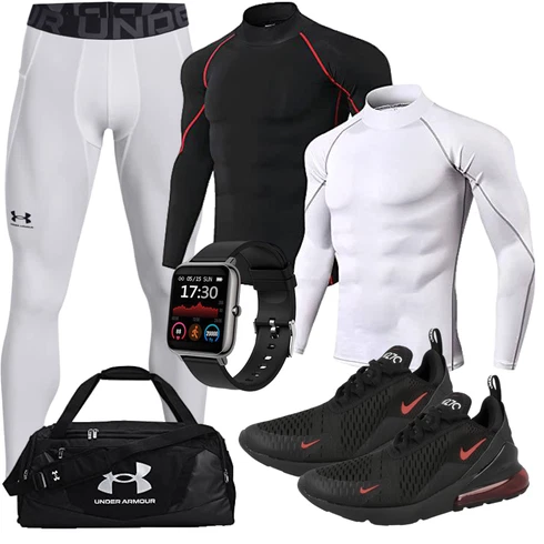 Lack Grau Leggings Under Armour kombinierenLook: Goa, Lack