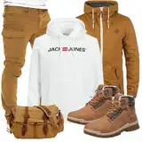 Outfits mit weißen Stiefeletten image