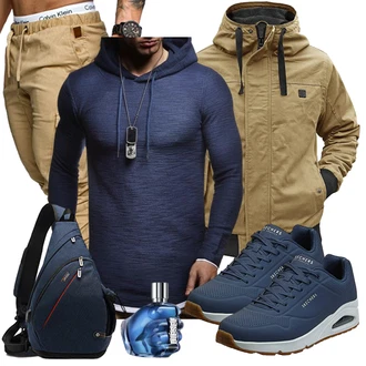 Outfit mit Grün Winter Parka Brandit "Sportlich Outfit"