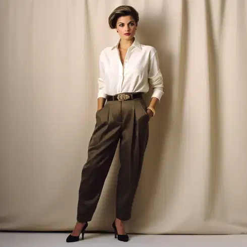 Kombinace Béžová/Šedá/Hnědá/Khaki Ležérní Kalhoty/Boyfriend Kalhoty/Rovná Kalhoty/Mušelínové kalhoty/Paperbag Kalhoty/Lněné Kalhoty/Chinos Only