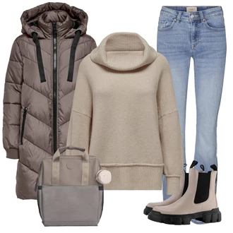 Outfit s Černá Högl "Trendový zimní vzhled"