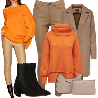 Skromné Outfit s Černá Kotníková Bota Na Podpatku/Kožená bunda/Kotníková Bota s Podšívkou/Letní kotníková kozačka/Chelsea Boty/Špičatá Kozačka/Vintage Kotníková Bota/Kožená kotníková bota Geox "Trendový zimní vzhled"Look: Skromné, Elegantní, Bezešvé, Klasické, Trendový, Fancy, Glamourové, Šik