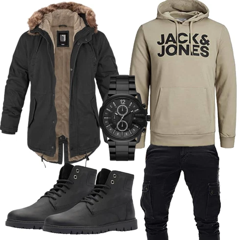 Khaki/Dunkelgrün Kapuzenpullover/Sport Sweatshirt/Damen Pullover/Sport Hoodie/Ausgefallener Hoodie/Hoodie/Vintage Hoodie/Unisex Hoodie Jack & Jones kombinieren