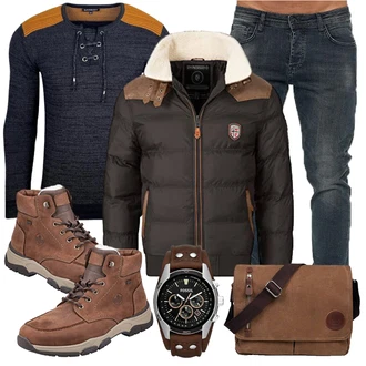 Winter Outfits Feine mit Schwarz Unkategorisiert Baxboy "Winter Outfit"Look: Büro, Boyfriend, Feine, Moderne