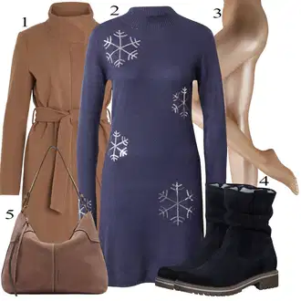 outfit mit Črna Tamaris "Zimski outfit"