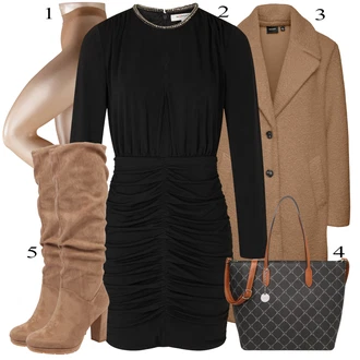 outfit mit Rjava/Temno rjava/Temno siva/Siva Men's Bags/Touring backpack/Vrečka za prenašanje/Previjalna torba/Torba za čez ramo/Ročna prtljaga/Torba za prenosnik/Pisarniška torba/Satchel torba/Torba za čez ramo/Potovalna torba Tamaris "Zimski outfit"
