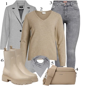 Zimske Outfiti mit Siva Zwillingsherz "Zimski outfit"