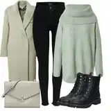 Crne Metalne Gumene Gležnjače Outfiti image