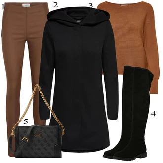 Leather pants outfits "Zimski outfit"