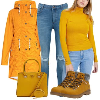 Outfity pro dešťové počasí "Zimní look"