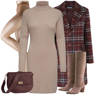 Outfit s Hnědá Högl "Zimní look"