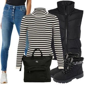Dlouhé Outfit s Černá/Tyrkysový/Khaki/Tmavě zelená/Zelená Taška/Taška Na Rameno/Taška Na Notebook/Pánská taška/Sportovní taška/Shopper taška/Látková taška/Taška do tělocvičny Calvin Klein Jeans "Zimní look"