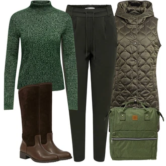 Military Outfit s Tmavě zelená sam 73 "Zimní outfit pro volný čas"Look: Armáda, Klasické, Military, Ležérní, Vintage, Pracovní oděvy, Lak, Chytrý příležitostný