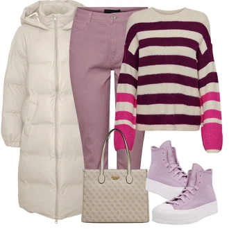 Chuck Taylor All Star Outfit s Šedá Converse "Zimní outfity"