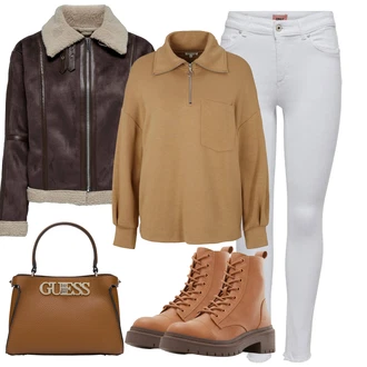 Ležérní Pracovní pohovor Outfit s Šedá Aldo "Zimní outfity"Look: Ležérní, Pracovní oděvy, Unisex, Trendový, Egirl, Šik, Nadrozměrné, Venkovský styl, Moderní