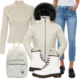 Outfit s Černá Dr. Martens "Zimní outfity"