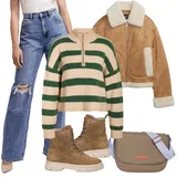 Hnědé Caprice Kozačky Outfity image