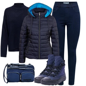 Chuck Taylor All Star Outfit s Modrá/Tmavě modrá/Světle modrá Zimní tenisky/Kožené pánské obuv/Nepromokavá Bota/Úzká teniska/Tenisky s Bočním Zipem Converse "Zimní outfity"