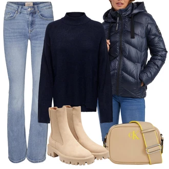 Flared Outfit s Šedá VERO MODA "Zimní outfity"