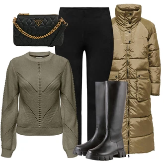 Outfit s Černá/Šedá Högl "Zimní outfity"