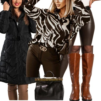 outfit mit Pastelne barve Škornj s Platformo/Škorenj z zadrgo/Škornj z visokimi petami "Zimski outfit"