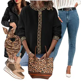 Kombinacije za zimu sa Crna Tunika "Zimski look"