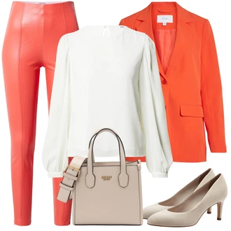 outfit mit Svetlo zelena/Khaki/Svetlo modra/Bela Bluza in Tunika/Bluza velika velikost Object "Zimski outfit"