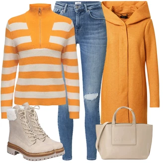 Zima Outfit sa Kaki/Bež/Smeđa Podstavljena Gležnjača/Zimska cipela/Zimska gležnjača/Ravna Gležnjača/Zimska Čizma/Čizma na Vezanje/Tenisica Zimske Tenisice/Borbena Čizma Rieker "Zimski outfit"