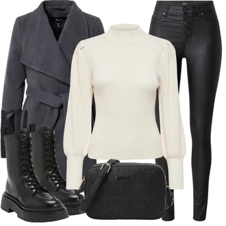 Black Outfits mit Črna Liu Jo "Zimski outfit"