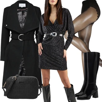 Black Outfits mit Črna Liu Jo "Zimski outfit"