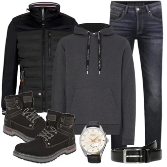 Stiefel Outfits mit Weiß Jeans MAC "Alltag Outfit"