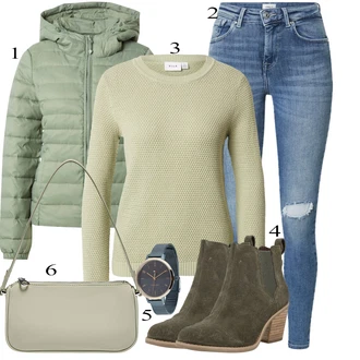 outfit mit Bež Pull&Bear "Obleka za prosti čas"