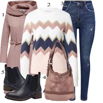 Outfits for chubby Disko mit Temno modra/Modra Kavbojke z Razporkom/Usnjena Jakna/Usnjene Čevlje/Zimska jakna/Kavbojke na Poteg/Push up Kavbojke/Kavbojke Visokega Pasu/Kavbojke z Luknjo/Usnjene jakne/Ženske 7/8 Kavbojke/Gležnarji Only "Obleka za prosti čas"Look: Stil, 90. leta, Kul, Disko, Francoski, Modernen, Stari denar