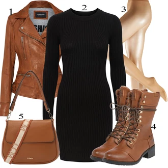 Biker outfit mit Rjava/Temno rjava/Roza Vintage Usnjena Jakna/Jesenska jakna/Motoristična jakna/Jakna iz Umetnega Usnja/Usnjena Bomber Jakna/Usnjena Jakna/Pomladna jakna Oakwood "Zimski outfit"