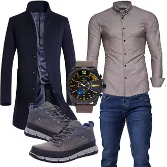 Hochzeitsgast Outfits Elegant mit Blau Unkategorisiert OneRedox "Buro Outfit"Look: Extravagante, Disco, Ausgefallene, Elegant, Classic, Schick, Casual