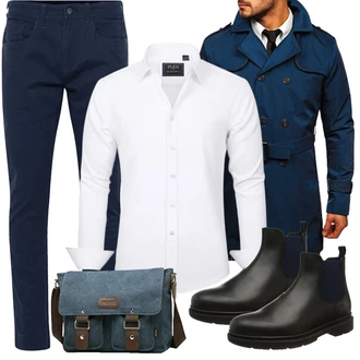 Stiefel Outfits mit Weiß J.VER "Business Outfit"