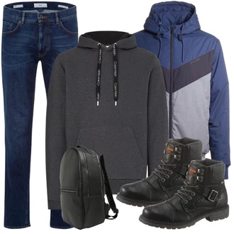 Stiefel Outfits mit Weiß Jeans Brax "Cool Outfit"