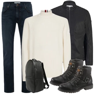 Stiefel Outfits mit Weiß Jeans Brax "Cool Outfit"