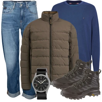 Jeans Outfits mit Sweatshirt/Hoodie Tommy Hilfiger "Cool Outfit"