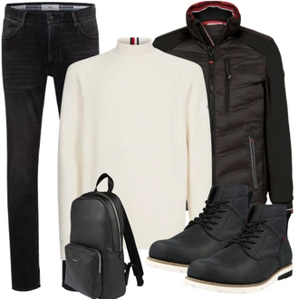 Stiefel Outfits mit Weiß Jeans Brax "Cool Outfit"