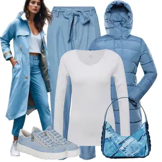 Outfit s Jednoduchý top/Zkrácený Top/Pletený top/Pletené tričko/Košile s dlouhým rukávem/Dlouhá košile/Krátký top/Roláková Košile Only "Stylový každodenní outfit"