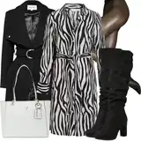 Zebra Vila Haljine Veći Brojevi Outfiti image