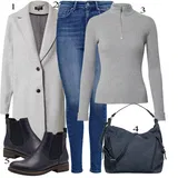 Modra Jeggings outfiti za dame image