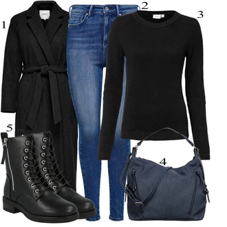 Black Outfits mit Tom Tailor "Zimski outfit"