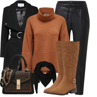 Lesk Outfit s Černá/Bílá/Oranžová/Zelená/Hnědá Kožená Kalhoty/Legíny Kožený Vzhled/Tregíny/Jeggings/Kožený Legíny/Kalhoty z Umělé Kůže/Skinny Kalhoty Only "Outfity na zimu"